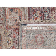 Load image into Gallery viewer, 5&#39;10&quot;x9&#39; Tuscan Red, Hand Knotted, Vegetable Dyes, Soft Wool, Heriz Revival, Thick And Plush, Oriental Rug FWR544824