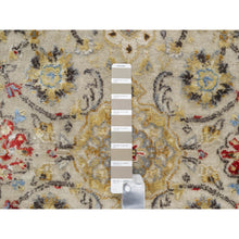 Load image into Gallery viewer, 2&#39;9&quot;x20&#39; Biscoti Beige, Hand Knotted, Soft Colors, The Sunset Rosettes, Wool And Pure Silk, Xl Runner, Oriental Rug FWR544896