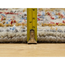 Load image into Gallery viewer, 2&#39;9&quot;x20&#39; Biscoti Beige, Hand Knotted, Soft Colors, The Sunset Rosettes, Wool And Pure Silk, Xl Runner, Oriental Rug FWR544896