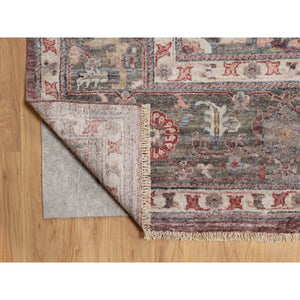 12'x15'2" Tuscan Red, Heriz Revival, Vegetable Dyes, Soft Wool, Thick And Plush, Hand Knotted, Oversized, Oriental Rug FWR544944