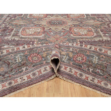 Load image into Gallery viewer, 12&#39;x15&#39;2&quot; Tuscan Red, Heriz Revival, Vegetable Dyes, Soft Wool, Thick And Plush, Hand Knotted, Oversized, Oriental Rug FWR544944