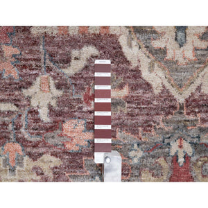 12'x15'2" Tuscan Red, Heriz Revival, Vegetable Dyes, Soft Wool, Thick And Plush, Hand Knotted, Oversized, Oriental Rug FWR544944