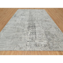Load image into Gallery viewer, 12&#39;x14&#39;19&quot; Sterling Gray, Hand Spun, Modern, Undyed Natural Wool, Hand Knotted, Oversized, Oriental Rug FWR545022