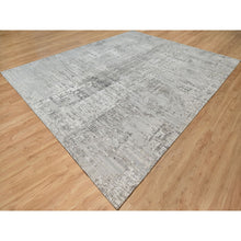 Load image into Gallery viewer, 12&#39;x14&#39;19&quot; Sterling Gray, Hand Spun, Modern, Undyed Natural Wool, Hand Knotted, Oversized, Oriental Rug FWR545022