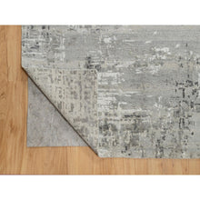 Load image into Gallery viewer, 12&#39;x14&#39;19&quot; Sterling Gray, Hand Spun, Modern, Undyed Natural Wool, Hand Knotted, Oversized, Oriental Rug FWR545022