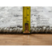 Load image into Gallery viewer, 12&#39;x14&#39;19&quot; Sterling Gray, Hand Spun, Modern, Undyed Natural Wool, Hand Knotted, Oversized, Oriental Rug FWR545022