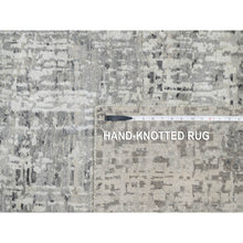 Load image into Gallery viewer, 12&#39;x14&#39;19&quot; Sterling Gray, Hand Spun, Modern, Undyed Natural Wool, Hand Knotted, Oversized, Oriental Rug FWR545022