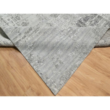 Load image into Gallery viewer, 10&#39;2&quot;x10&#39;2&quot; Magnetic Gray, Hand Spun, Modern, Hand Knotted, Undyed Natural Wool, Square, Oriental Rug FWR545052