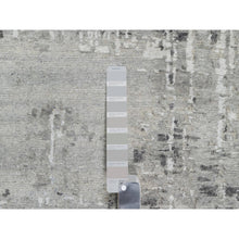 Load image into Gallery viewer, 10&#39;2&quot;x10&#39;2&quot; Magnetic Gray, Hand Spun, Modern, Hand Knotted, Undyed Natural Wool, Square, Oriental Rug FWR545052