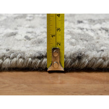 Load image into Gallery viewer, 2&#39;7&quot;x28&#39; Magnetic Gray, Modern Design, Hand Spun, Undyed Natural Wool, Hand Knotted, Xl Runner, Oriental Rug FWR545076