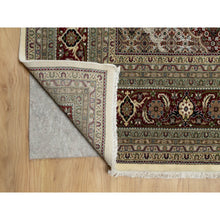 Load image into Gallery viewer, 8&#39;x10&#39; Photon White, Super Mahi With Large Medallion, Hand Knotted, Wool And Silk, 250 Kpsi, Oriental Rug FWR545172
