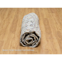 Load image into Gallery viewer, 9&#39;x9&#39; Beau Blue, Hand Knotted, Nain with Large Center Medallion, 250 KPSI, Wool and Silk, Round, Oriental Rug FWR545202