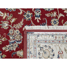 Load image into Gallery viewer, 8&#39;9&quot;x12&#39; Falu Red, Nain With Center Medallion Flower Design, Hand Knotted, Wool And Silk, 250 Kpsi, Oriental Rug FWR545214