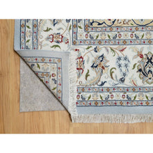 Load image into Gallery viewer, 9&#39;9&quot;x14&#39;3&quot; Beau Blue, Wool and Silk, Hand Knotted, Nain with Large Center Medallion, 250 KPSI, Oriental Rug FWR545232