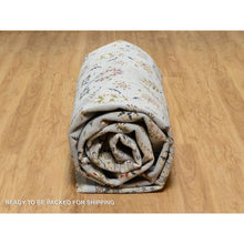 Load image into Gallery viewer, 9&#39;9&quot;x14&#39;3&quot; Beau Blue, Wool and Silk, Hand Knotted, Nain with Large Center Medallion, 250 KPSI, Oriental Rug FWR545232