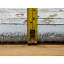Load image into Gallery viewer, 9&#39;9&quot;x14&#39;3&quot; Beau Blue, Wool and Silk, Hand Knotted, Nain with Large Center Medallion, 250 KPSI, Oriental Rug FWR545232