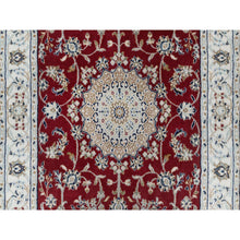 Load image into Gallery viewer, 3&#39;x5&#39;3&quot; Falu Red, Hand Knotted, Wool and Silk, Nain with Large Medallion, 250 KPSI, Oriental Rug FWR545364