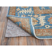 Load image into Gallery viewer, 9&#39;10&quot;x13&#39;8&quot; Dark Vanilla Brown, Peshawar Heriz With Antique Serapi Design, Vegetable Dyes, Hand Knotted, Shiny High Mountain Wool, Densely Woven, Soft Pile, Oriental Rug FWR5448