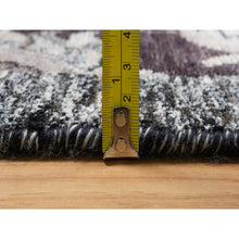 Load image into Gallery viewer, 10&#39;x13&#39;10&quot; Major Brown With Essence Of Black, Hand Knotted Sickle Leaf Design Soft Pile, Wool And Silk Oriental Rug FWR545688