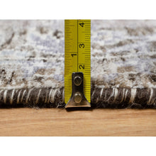 Load image into Gallery viewer, 2&#39;x3&#39; Falcon Gray, Silk With Textured Wool, Hand Knotted With Willow And Cypress Tree Design, Oriental Mat Rug FWR545706