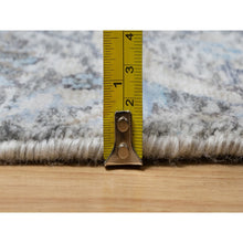 Load image into Gallery viewer, 2&#39;1&quot;x3&#39; Eider White, Sickle Leaf Design, Plush And Lush Soft Pile, Silk With Textured Wool, Hand Knotted, Mat Oriental Rug FWR545712