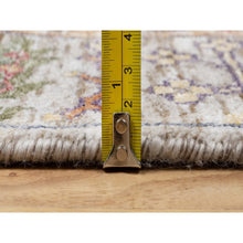 Load image into Gallery viewer, 2&#39;6&quot;x23&#39;10&quot; Pearl Bush Beige, Hand Knotted Silk With Textured Wool, Directional Vase Design, Lush and Plush, Soft Pile, XL Runner Oriental Rug FWR545778