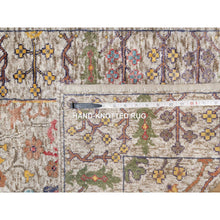 Load image into Gallery viewer, 2&#39;7&quot;x22&#39; Lacy Pearl White, All Over Directional Vase Design, Hand Knotted, Silk with Textured Wool, XL Runner Oriental Rug FWR545784