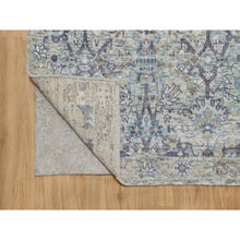 Load image into Gallery viewer, 2&#39;7&quot;x27&#39;7&quot; Solstice White, Hand Knotted, Tabriz Vase With Pomegranate Design, Silk With Textured Wool, Soft And Vibrant Pile, Xl Runner Oriental Rug FWR545808