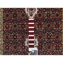 Load image into Gallery viewer, 2&#39;7&quot;x20&#39;4&quot; Scarlet Red, Tabriz Mahi With Fish Medallion Design, Pure Wool, Hand Knotted, Densely Woven, Xl Runner, Oriental Rug FWR545880