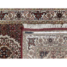 Load image into Gallery viewer, 2&#39;7&quot;x20&#39;4&quot; Scarlet Red, Tabriz Mahi With Fish Medallion Design, Pure Wool, Hand Knotted, Densely Woven, Xl Runner, Oriental Rug FWR545880