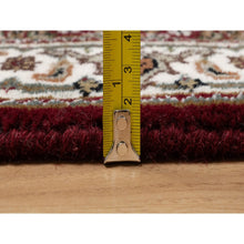 Load image into Gallery viewer, 2&#39;x3&#39; Vermilion Red, Tabriz Mahi With Fish Medallion Design, Soft Wool, Hand Knotted, Densely Woven, Mat, Oriental Rug FWR545958