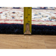Load image into Gallery viewer, 2&#39;7&quot;x16&#39; Polo Blue, Nain With All Over Floral Design, Wool And Silk, Soft Pile, 250 Kpsi, Hand Knotted, Xl Runner, Oriental Rug FWR546096