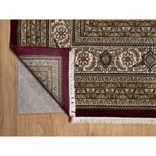 Load image into Gallery viewer, 11&#39;9&quot;x15&#39;1&quot; Carmine Red, Tabriz Mahi With Fish Medallion Design, Soft Wool, Hand Knotted, Densely Woven, Oversized, Oriental Rug FWR546360