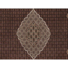 Load image into Gallery viewer, 11&#39;9&quot;x15&#39;1&quot; Carmine Red, Tabriz Mahi With Fish Medallion Design, Soft Wool, Hand Knotted, Densely Woven, Oversized, Oriental Rug FWR546360