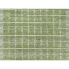 Load image into Gallery viewer, 2&#39;2&quot;x3&#39;1&quot; Lily Green, Modern Plain Decor Box Design, Pure Wool, Soft to the Touch, Loomed Knotted, Mat, Oriental Rug FWR546384