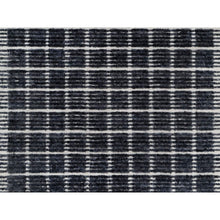 Load image into Gallery viewer, 2&#39;3&quot;x3&#39;1&quot; Charcoal Black, Modern, Natural Wool Box Design with Plain Decor, Loomed Knotted, Mat, Oriental Rug FWR546390