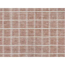 Load image into Gallery viewer, 2&#39;2&quot;x3&#39;1&quot; Salmon Pink, Soft to Touch, Modern Plain Decor Box Design, Luxurious Wool, Loomed Knotted, Mat, Oriental Rug FWR546396
