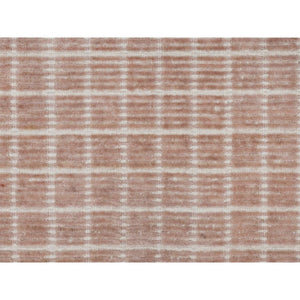 2'2"x3'1" Salmon Pink, Soft to Touch, Modern Plain Decor Box Design, Luxurious Wool, Loomed Knotted, Mat, Oriental Rug FWR546396