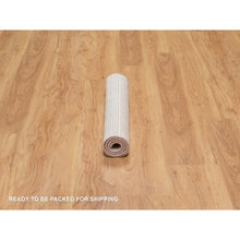 Load image into Gallery viewer, 2&#39;2&quot;x3&#39;1&quot; Salmon Pink, Soft to Touch, Modern Plain Decor Box Design, Luxurious Wool, Loomed Knotted, Mat, Oriental Rug FWR546396