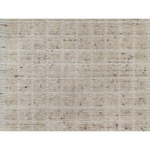 Load image into Gallery viewer, 2&#39;2&quot;x3&#39;1&quot; Lace White, Modern Plain Decor Box Design, Pure Wool, Soft To The Touch, Loomed Knotted, Mat, Oriental Rug FWR546402