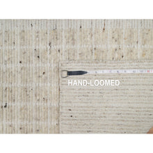 Load image into Gallery viewer, 2&#39;2&quot;x3&#39;1&quot; Lace White, Modern Plain Decor Box Design, Pure Wool, Soft To The Touch, Loomed Knotted, Mat, Oriental Rug FWR546402