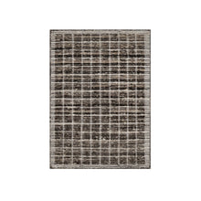 Load image into Gallery viewer, 2&#39;3&quot;x3&#39;1&quot; Shades of Brown, Loomed Knotted, Soft to the Touch, Modern Plain Decor Box Design, Pure Wool, Mat, Oriental Rug FWR546408