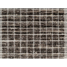 Load image into Gallery viewer, 2&#39;3&quot;x3&#39;1&quot; Shades of Brown, Loomed Knotted, Soft to the Touch, Modern Plain Decor Box Design, Pure Wool, Mat, Oriental Rug FWR546408