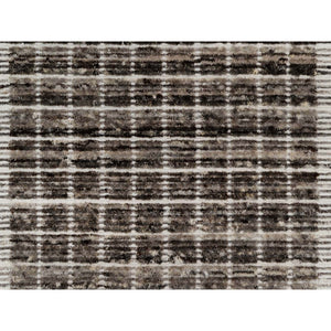 2'3"x3'1" Shades of Brown, Loomed Knotted, Soft to the Touch, Modern Plain Decor Box Design, Pure Wool, Mat, Oriental Rug FWR546408