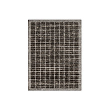 Load image into Gallery viewer, 2&#39;3&quot;x3&#39;1&quot; Shades of Brown, Soft to the Touch, Modern Plain Decor Box Design, Luxurious Wool, Loomed Knotted, Mat, Oriental Rug FWR546414