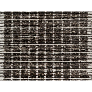 2'3"x3'1" Shades of Brown, Soft to the Touch, Modern Plain Decor Box Design, Luxurious Wool, Loomed Knotted, Mat, Oriental Rug FWR546414