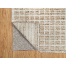 Load image into Gallery viewer, 2&#39;2&quot;x3&#39;1&quot; Sesame Brown, Soft to Touch, Modern Plain Decor Box Design, Luxurious Wool, Loomed Knotted, Mat, Oriental Rug FWR546420