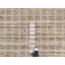 Load image into Gallery viewer, 2&#39;2&quot;x3&#39;1&quot; Sesame Brown, Soft to Touch, Modern Plain Decor Box Design, Luxurious Wool, Loomed Knotted, Mat, Oriental Rug FWR546420