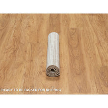 Load image into Gallery viewer, 2&#39;2&quot;x3&#39;1&quot; Sesame Brown, Soft to Touch, Modern Plain Decor Box Design, Luxurious Wool, Loomed Knotted, Mat, Oriental Rug FWR546420
