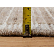 Load image into Gallery viewer, 2&#39;2&quot;x3&#39;1&quot; Sesame Brown, Soft to Touch, Modern Plain Decor Box Design, Luxurious Wool, Loomed Knotted, Mat, Oriental Rug FWR546420